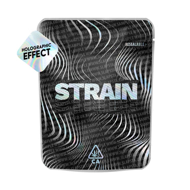 Editable Strain Bag SFX Mylar Pouches Pre - Labeled - 3.5g (1/8oz)
