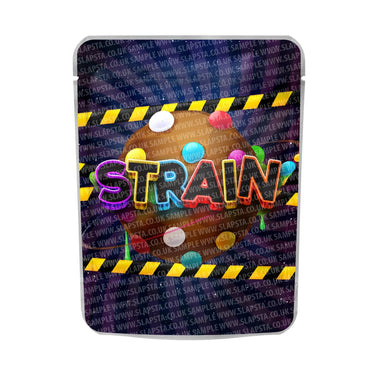 Editable Strain Mylar Pouches Pre - Labeled - 3.5g (1/8oz)