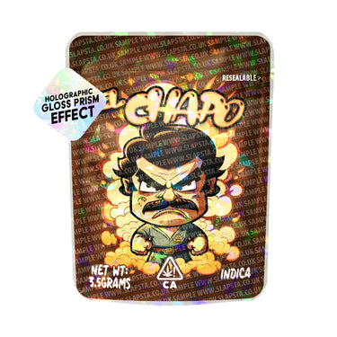 El Chapo SFX Mylar Pouches Pre - Labeled - 3.5g (1/8oz)