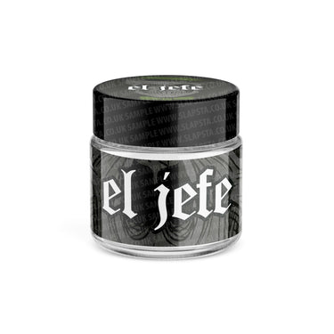 El Jefe Glass Jars Pre - Labeled - 3.5grams (1/8oz)