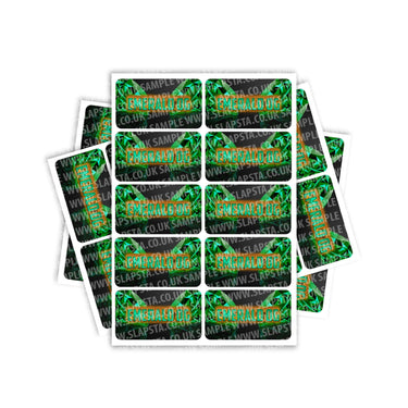 Emerald Dog Rectangle / Pre-Roll Labels - Pre-Roll (10.16cm x 6.7cm) / 10