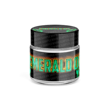 Emerald OG Glass Jars Pre - Labeled - 3.5grams (1/8oz)