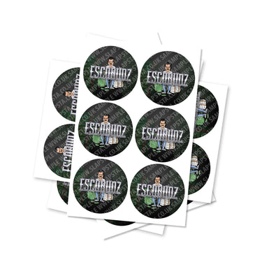 Esco Buds Circular Stickers - 2.5cm