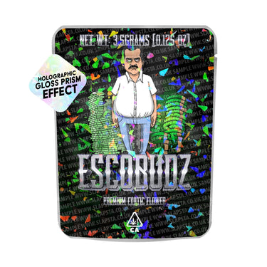 Escobuds SFX Mylar Pouches Pre - Labeled - 3.5g (1/8oz)