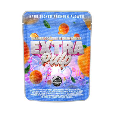 Extra Pulp Mylar Pouches Pre - Labeled - 3.5g (1/8oz)