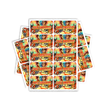 Fire Walker Rectangle / Pre-Roll Labels - Pre-Roll (10.16cm x 6.7cm) / 10