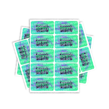Forbidden Breath Rectangle / Pre - Roll Labels - Pre - Roll (10.16cm x 6.7cm)