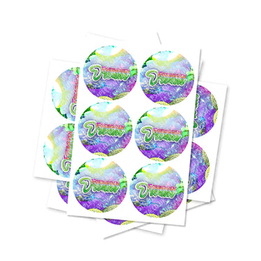 Forbidden Dream Circular Stickers - 2.5cm