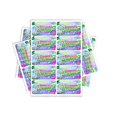 Forbidden Dream Rectangle / Pre - Roll Labels - Pre - Roll (10.16cm x 6.7cm)