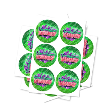 Forbidden Fruit Circular Stickers - 2.5cm