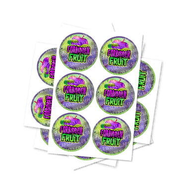 Forbidden Fruit Circular Stickers - 2.5cm