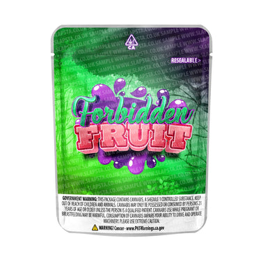 Forbidden Fruit Mylar Pouches Pre - Labeled - 3.5g (1/8oz)