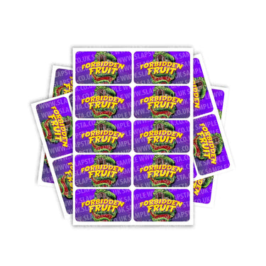 Forbidden Fruit Rectangle / Pre - Roll Labels - Pre - Roll (10.16cm x 6.7cm)