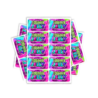 Forbidden Jelly Rectangle / Pre-Roll Labels - Pre-Roll (10.16cm x 6.7cm) / 10