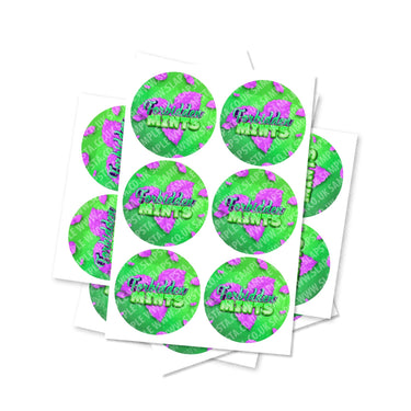 Forbidden Mintz Circular Stickers - 2.5cm
