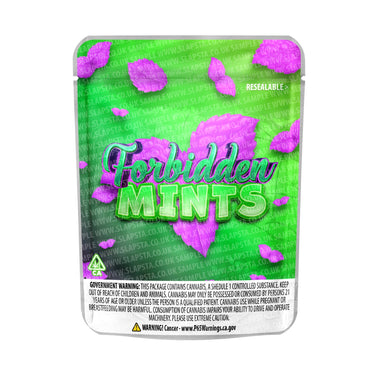 Forbidden Mints Mylar Pouches Pre-Labeled - 3.5g (1/8oz) / No / 16pcs