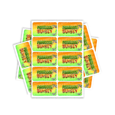 Forbidden Sunset Rectangle / Pre - Roll Labels - Pre - Roll (10.16cm x 6.7cm)