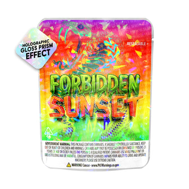 Forbidden Sunset SFX Mylar Pouches Pre-Labeled - 3.5g (1/8oz) / No / 16pcs