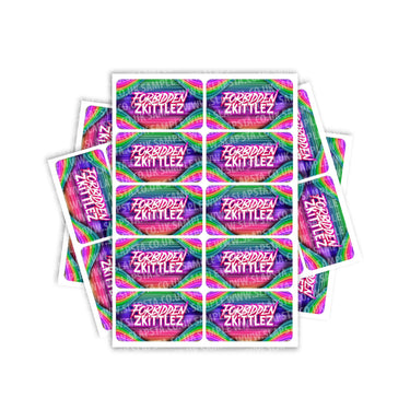 Forbidden Zkittlez Rectangle / Pre - Roll Labels - Pre - Roll (10.16cm x 6.7cm)
