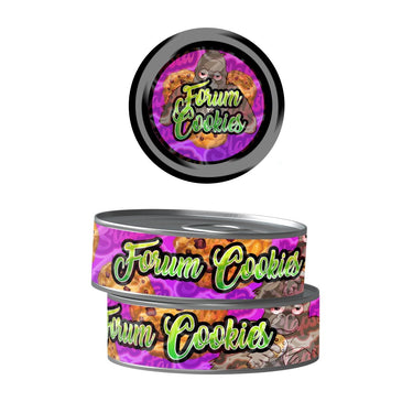 Forum Cookies Pre - Labeled 3.5g Self - Seal Tins - 60pcs