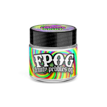 FPOG Glass Jars Pre - Labeled - 3.5grams (1/8oz)