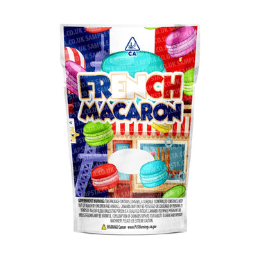 French Macaron Mylar Pouches Pre-Labeled - 3.5g (1/8oz) / No / 16pcs