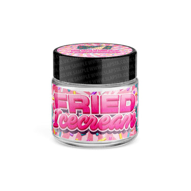 Fried Ice Cream Glass Jars Pre - Labeled - 3.5grams (1/8oz)