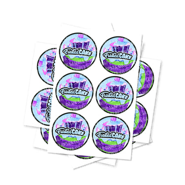 Frosted Cakes Circular Stickers - 2.5cm