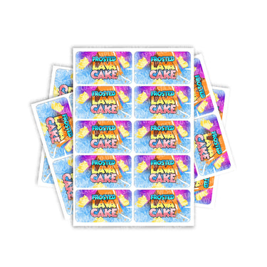 Frosted Lava Cake Rectangle / Pre-Roll Labels - Pre-Roll (10.16cm x 6.7cm) / 10