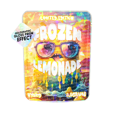 Frozen Lemonade SFX Mylar Pouches Pre - Labeled - 3.5g (1/8oz)