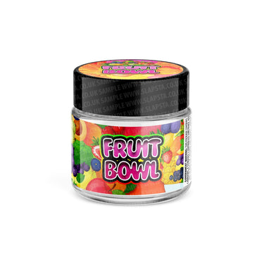 Fruit Bowl Glass Jars Pre - Labeled - 3.5grams (1/8oz)