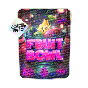 Fruit Bowl SFX Mylar Pouches Pre - Labeled - 3.5g (1/8oz)