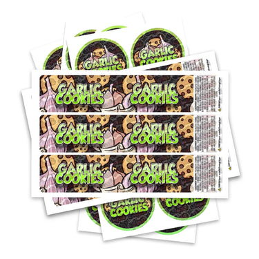 Garlic Cookies Glass Jar / Tamper Pot Label - 50ml Tamper Strip Pot