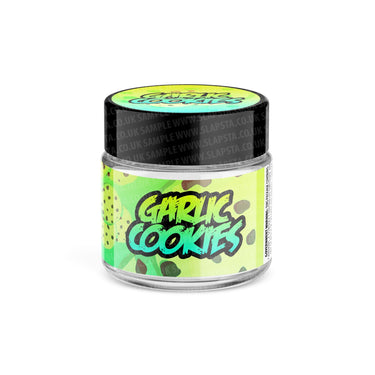 Garlic Cookies Glass Jars Pre - Labeled - 3.5grams (1/8oz)