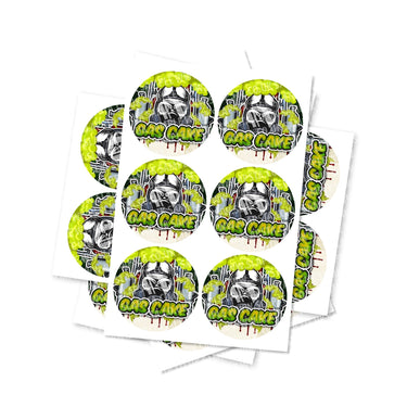 Gas Cake Circular Stickers - 2.5cm