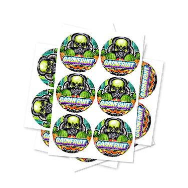Gas N Fruit Circular Stickers - 2.5cm