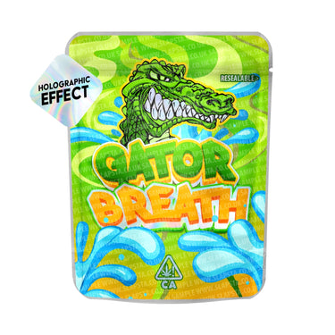 Gator Breath SFX Mylar Pouches Pre - Labeled - 3.5g (1/8oz)
