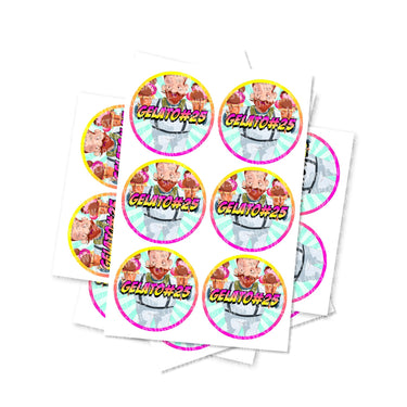 Gelato 25 Circular Stickers - 2.5cm
