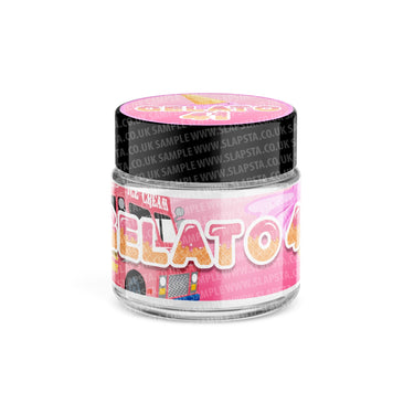 Gelato 41 Glass Jars Pre - Labeled - 3.5grams (1/8oz)