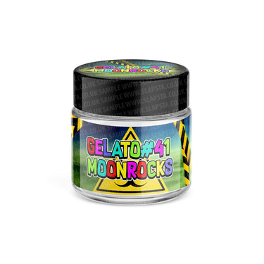 Gelato 41 Moonrocks Glass Jars Pre-Labeled - 3.5grams (1/8oz) / 10pcs / Yes