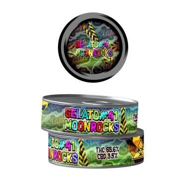 Gelato 41 Moonrocks Pre - Labeled 3.5g Self - Seal Tins - 60pcs