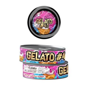 Gelato 41 Pre - Labeled 3.5g Self - Seal Tins - 60pcs