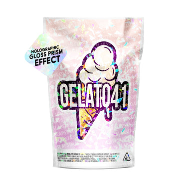 Gelato 41 SFX Mylar Pouches Pre - Labeled - 3.5g (1/8oz)