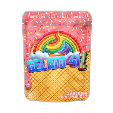 Gelato 41 Z Mylar Pouches Pre - Labeled - 3.5g (1/8oz)
