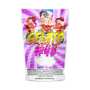 Gelato 45 Mylar Pouches Pre-Labeled - SLAPSTA