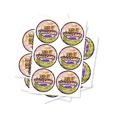 Gelato Cake Circular Stickers - 2.5cm