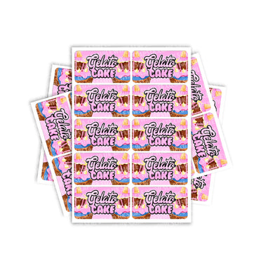 Gelato Cake Rectangle / Pre-Roll Labels - Pre-Roll (10.16cm x 6.7cm) / 10