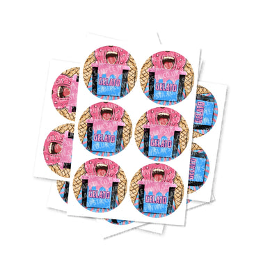 Gelato Circular Stickers - 2.5cm