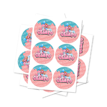 Gelato Circular Stickers - 2.5cm