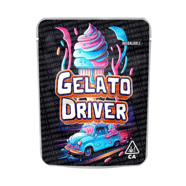 Gelato Driver Mylar Pouches Pre - Labeled - 3.5g (1/8oz)